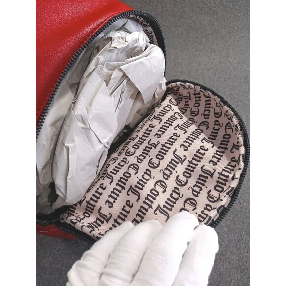 NWT Juicy Couture Lime Light Backpack CHILI RED 12Hx10Wx5D GOLD DETAILS - Picture 12 of 15